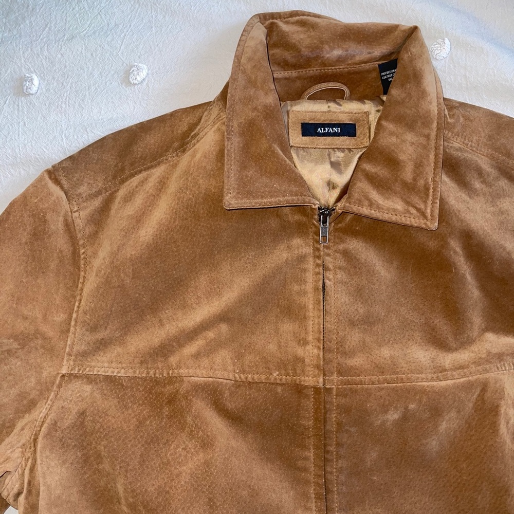 men’s alfani leather jacket